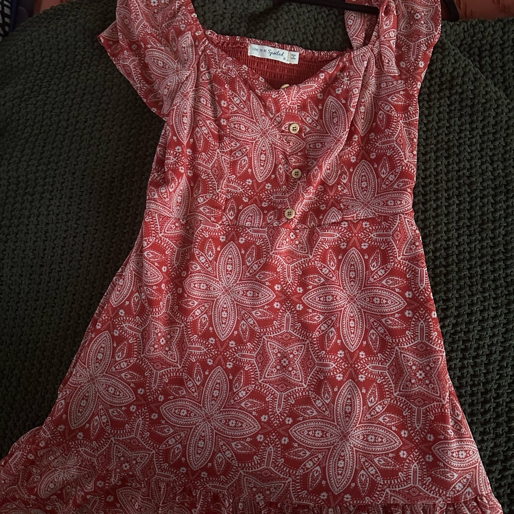 Red Paisley Women's Dress M